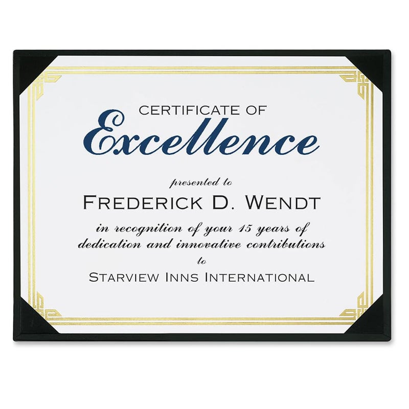 PaperDirect Black Leatherette Award Boards with Acetate Overlay, 9 x 11-Â½ Inches, Pack of 3, Certificate Cover for School, Work, Diplomas, Graduation & Awards - Image 4
